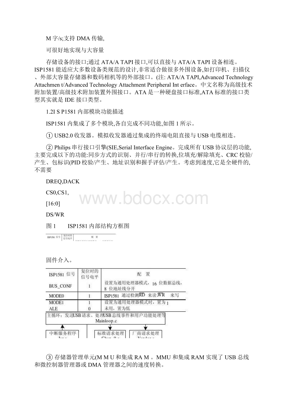 USB 接口器件ISP1581 的接口应用设计概要.docx_第2页