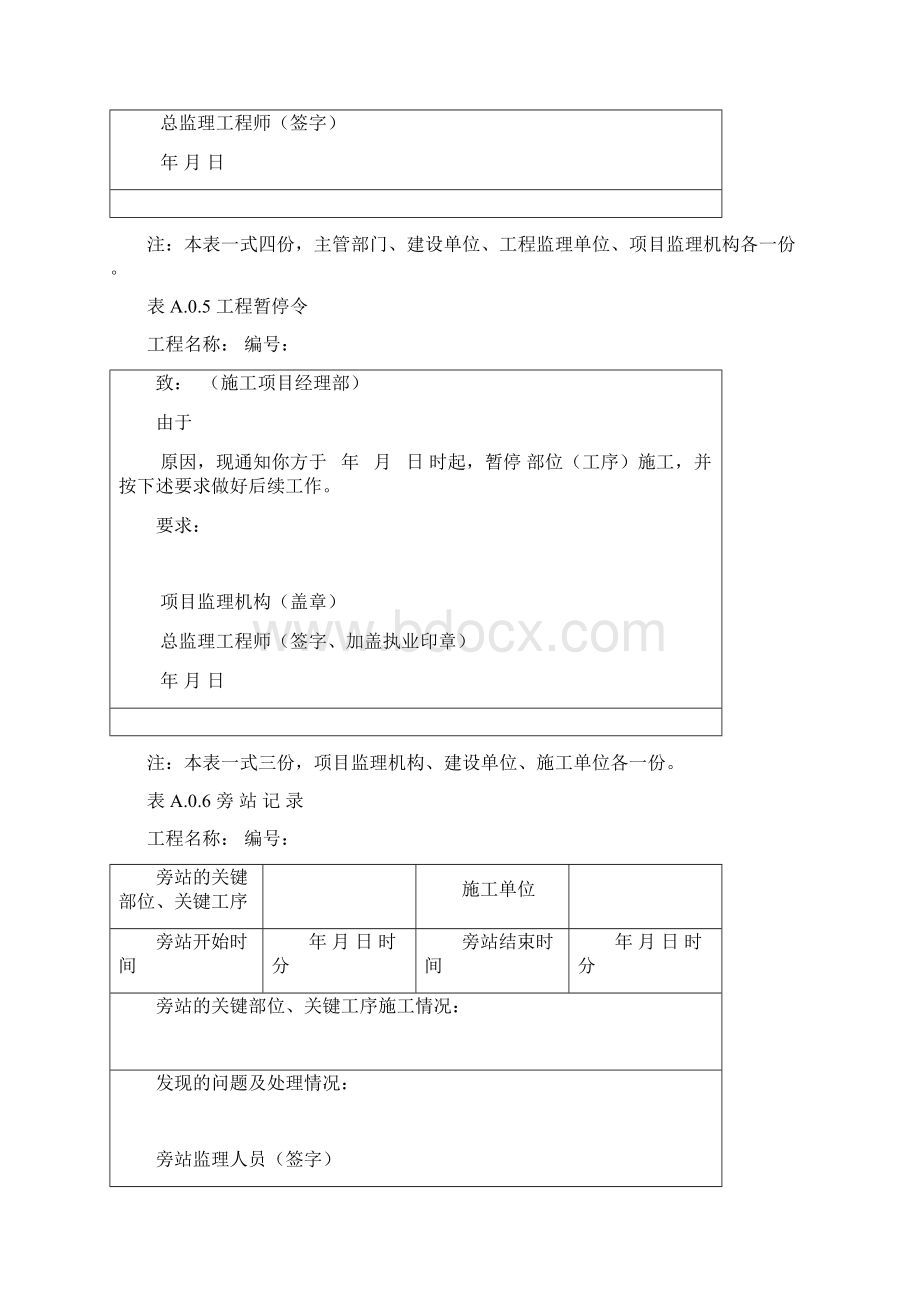 《建设工程监理规范》GBT50319 表格.docx_第3页