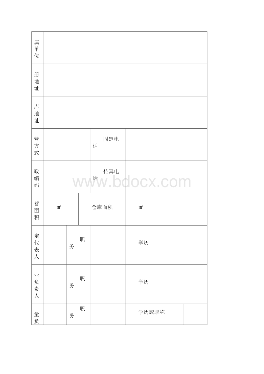 某省医疗器械经营企业许可证申请表.docx_第3页