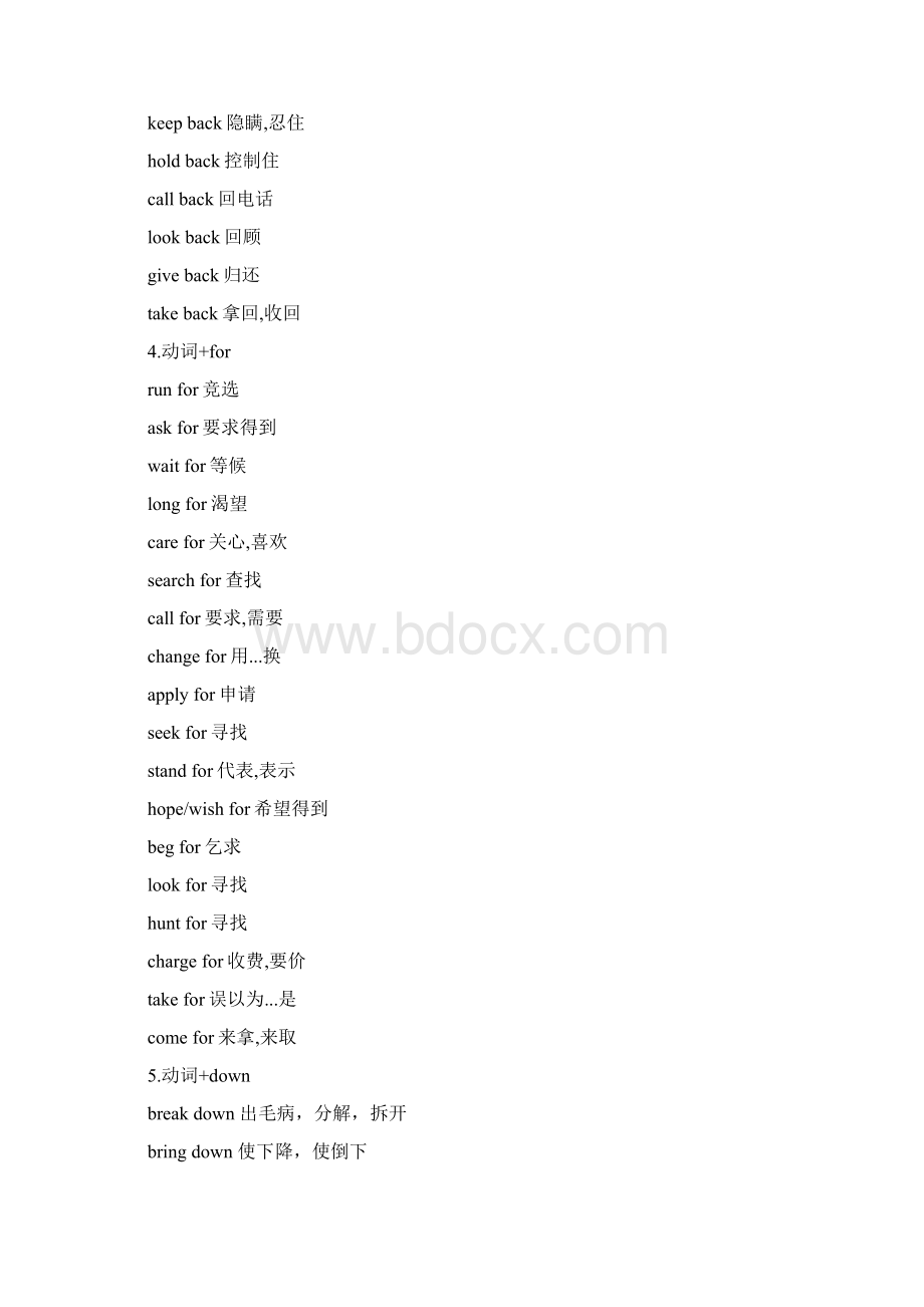 常用动词短语搭配完整版.docx_第2页