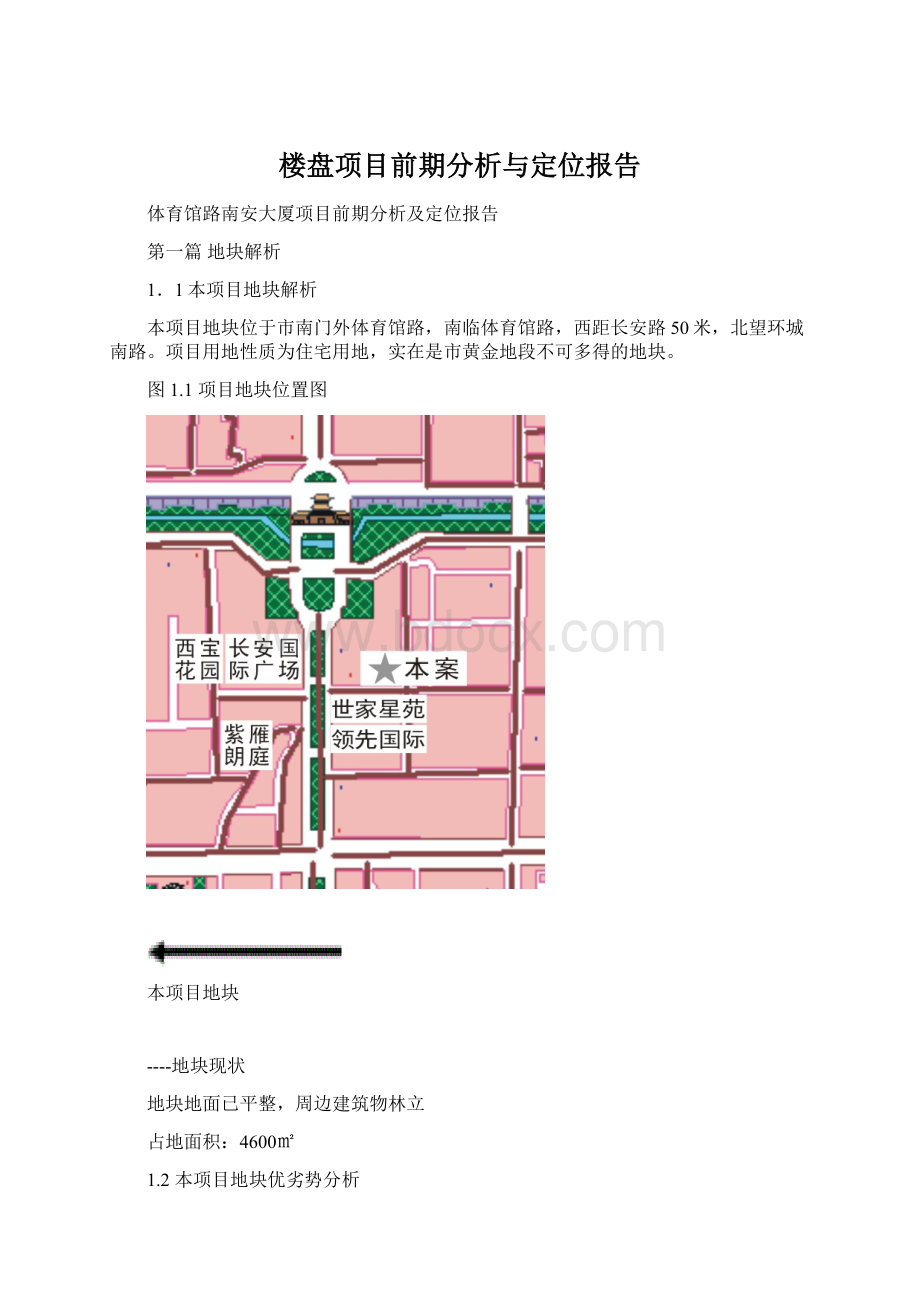 楼盘项目前期分析与定位报告.docx