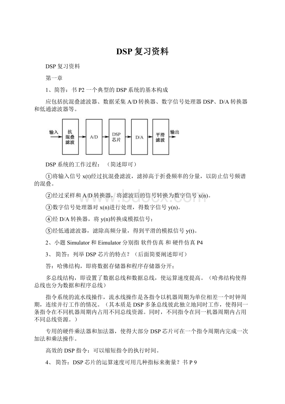 DSP复习资料.docx_第1页