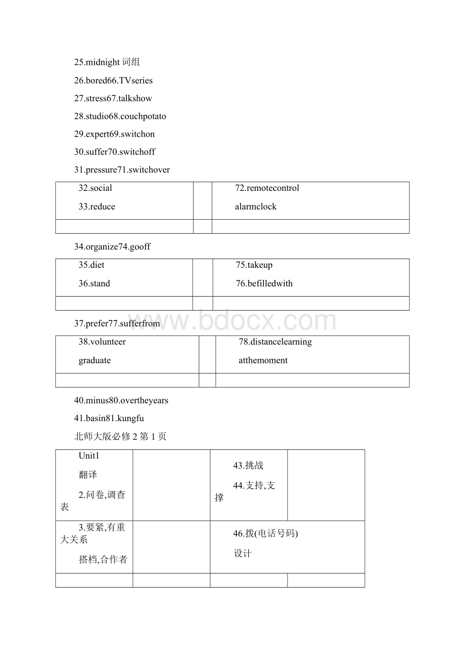 北师大版高一英语单词表.docx_第2页