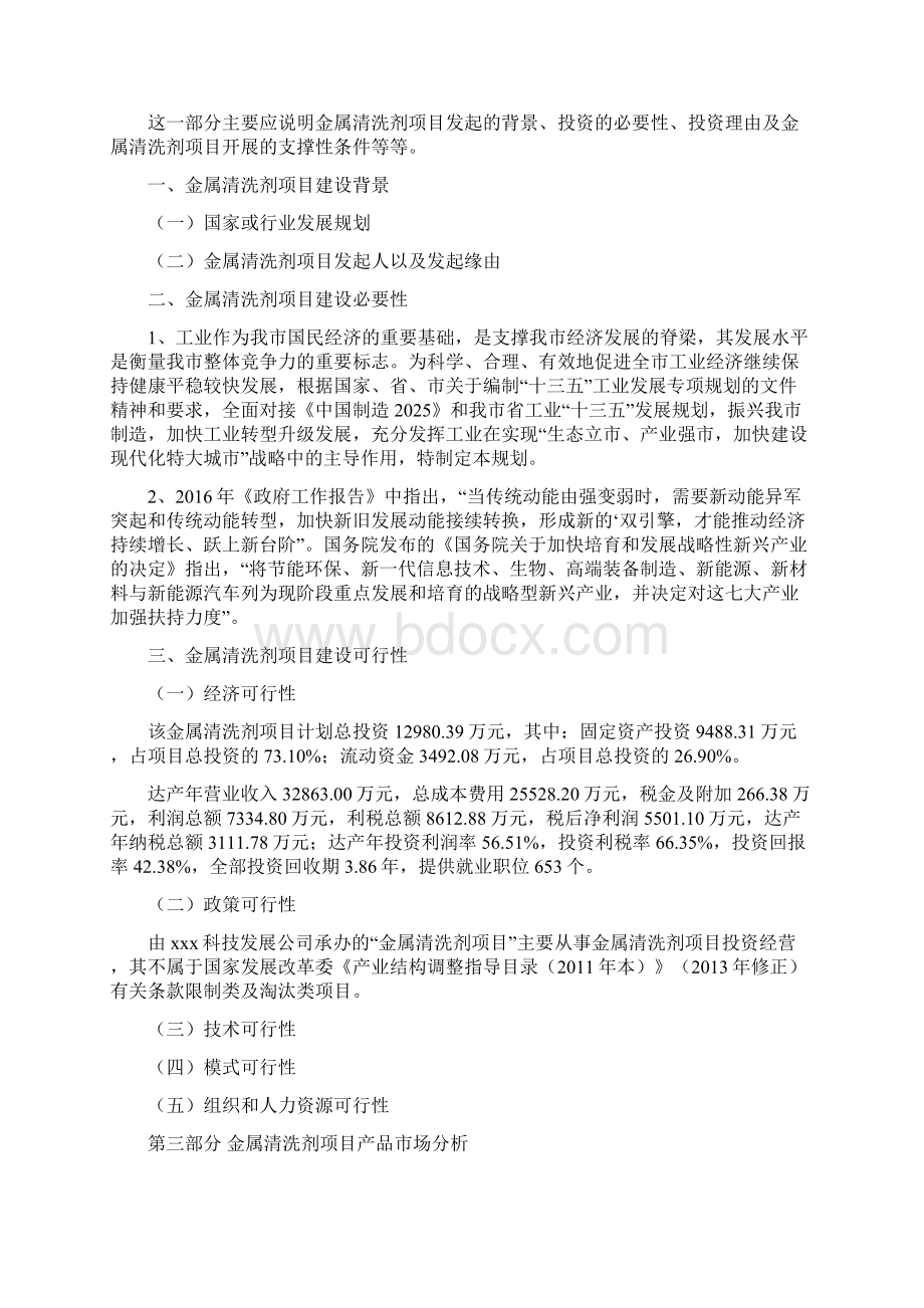 金属清洗剂项目投资建设研究分析模板重点及难点分析.docx_第3页