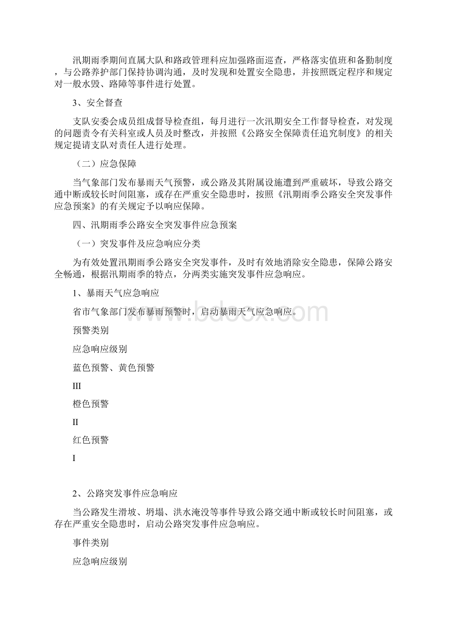 汛期雨季公路安全保障工作方案.docx_第2页