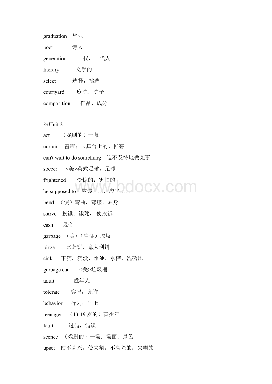 牛津高中英语模块15单词表必修.docx_第3页