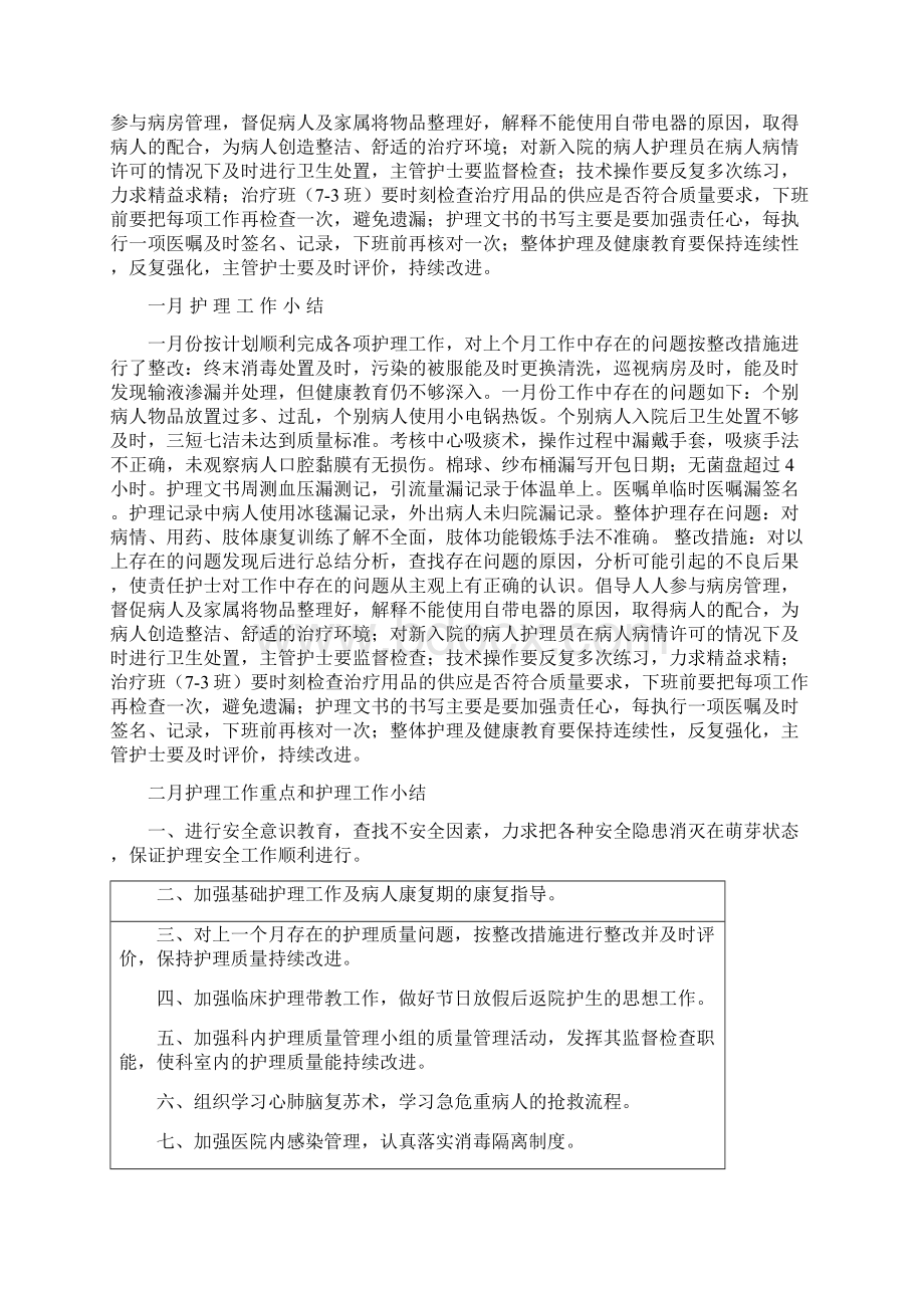 护士每周工作计划Word文件下载.docx_第3页