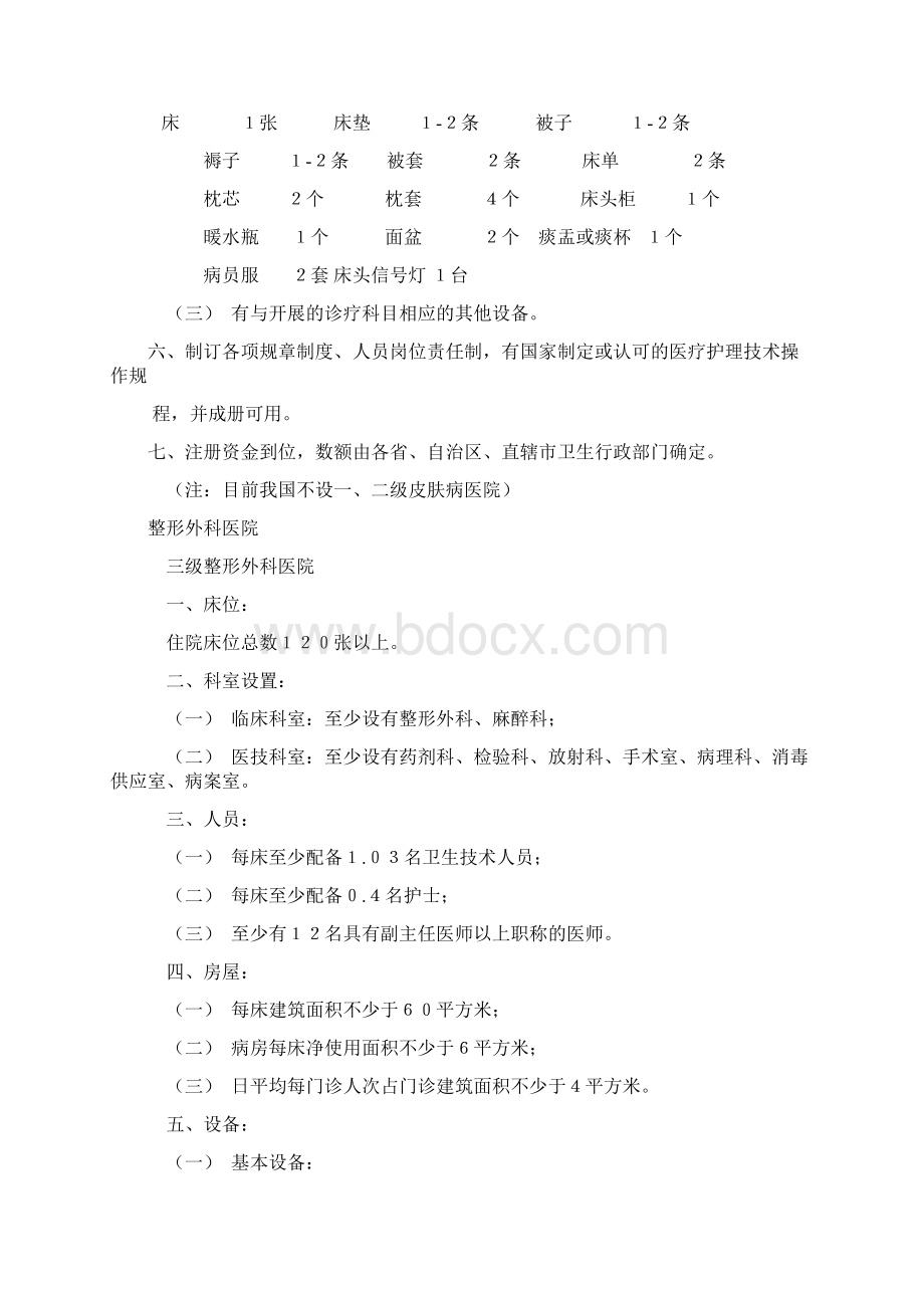 皮肤病医院基本标准Word格式文档下载.docx_第2页