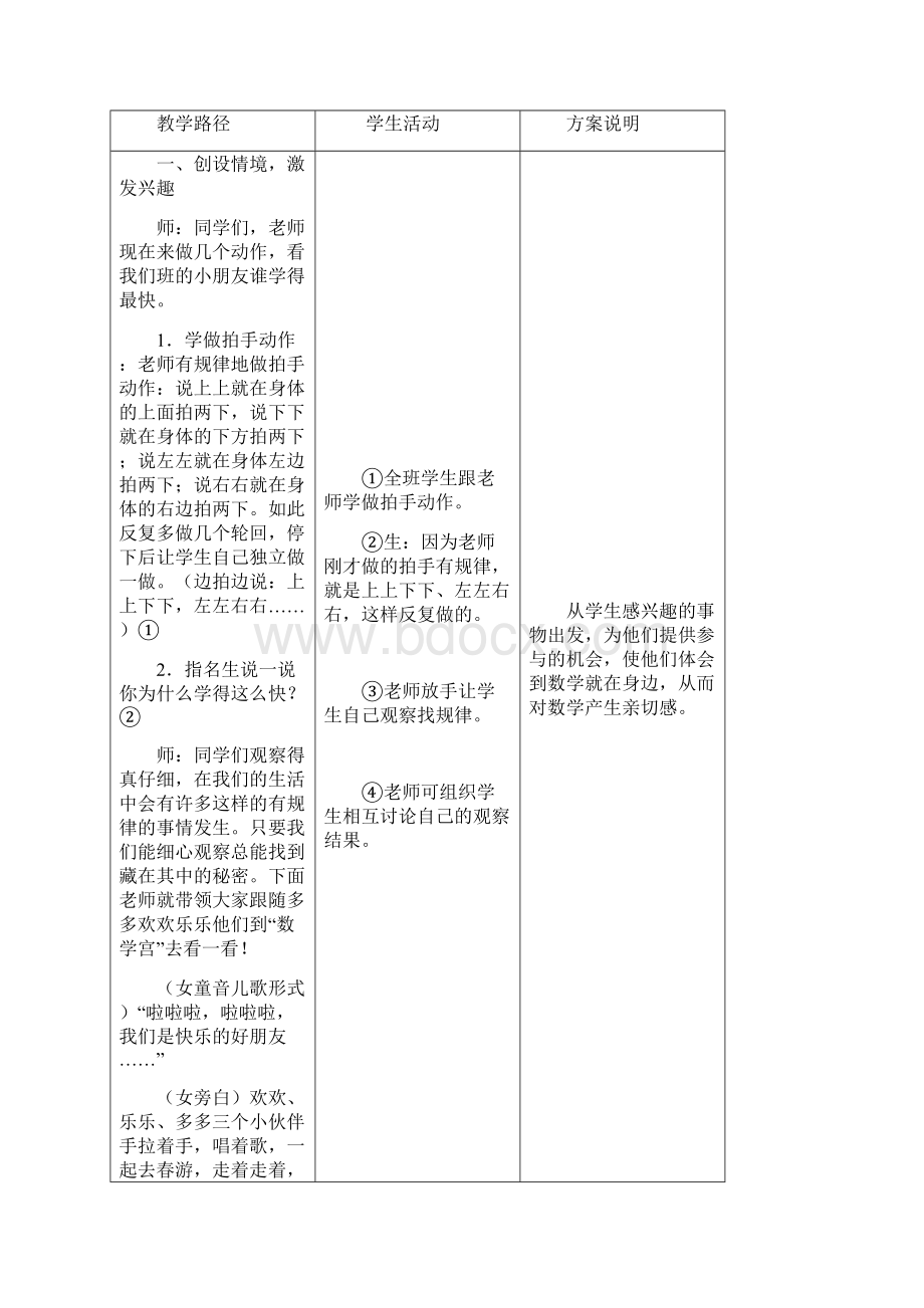 数学春季手绘本教案 二年级5 开心找规律.docx_第2页