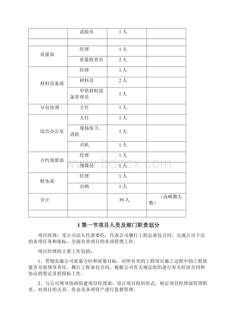 项目组织机构与人员关键岗位职责Word格式文档下载.docx_第2页