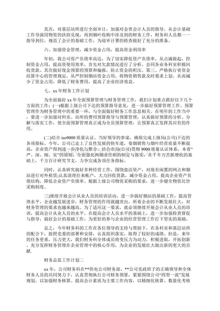 财务总监工作计划.docx_第3页