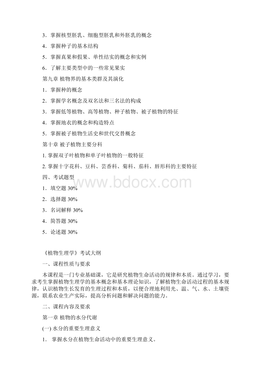 专升本园林专业考试大纲Word格式文档下载.docx_第3页