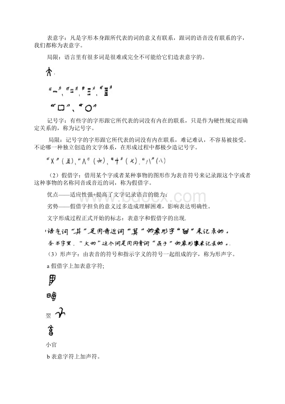 文字学裘锡圭期末复习要点Word文件下载.docx_第2页