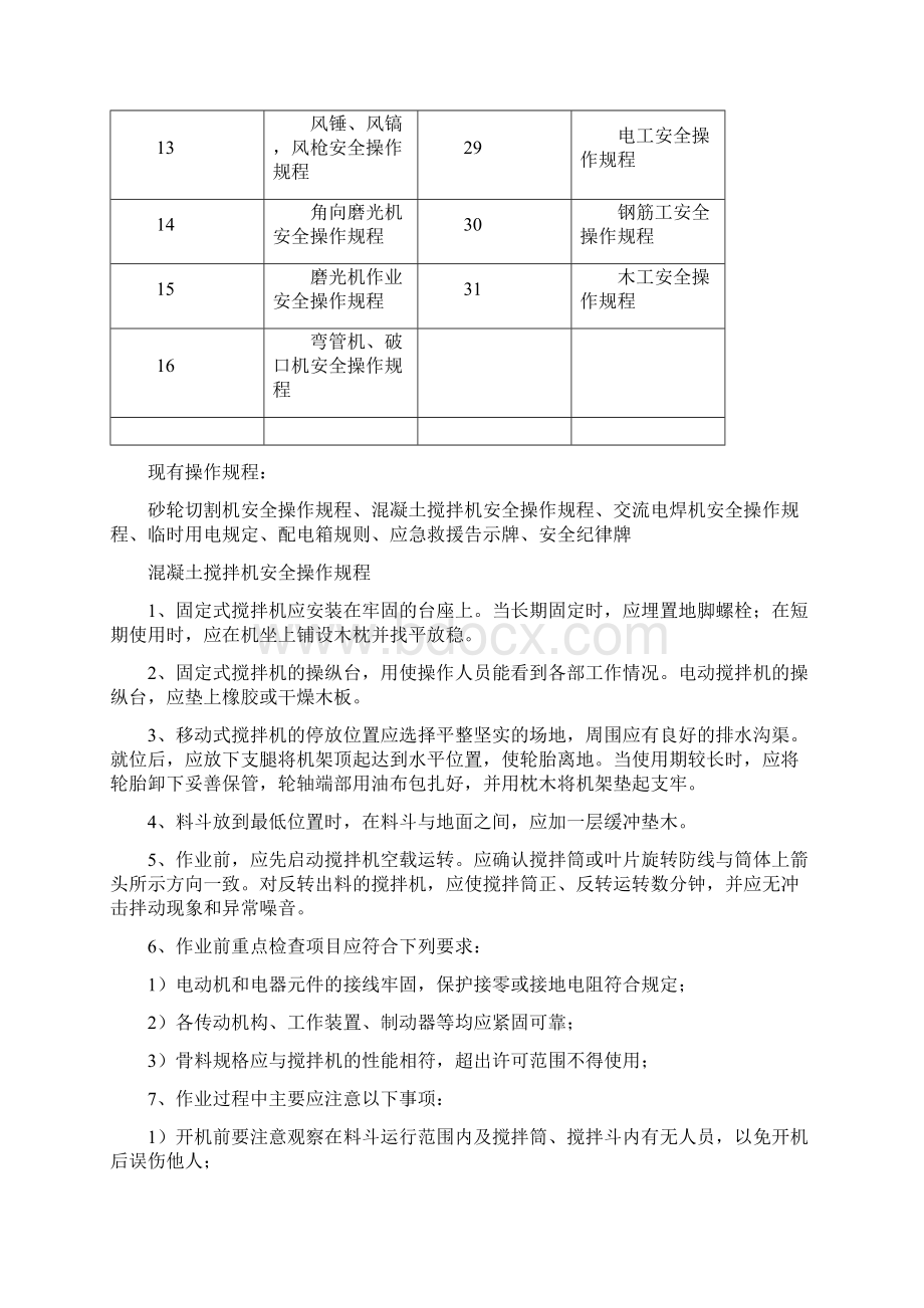 建筑施工安全操作规程文档格式.docx_第2页