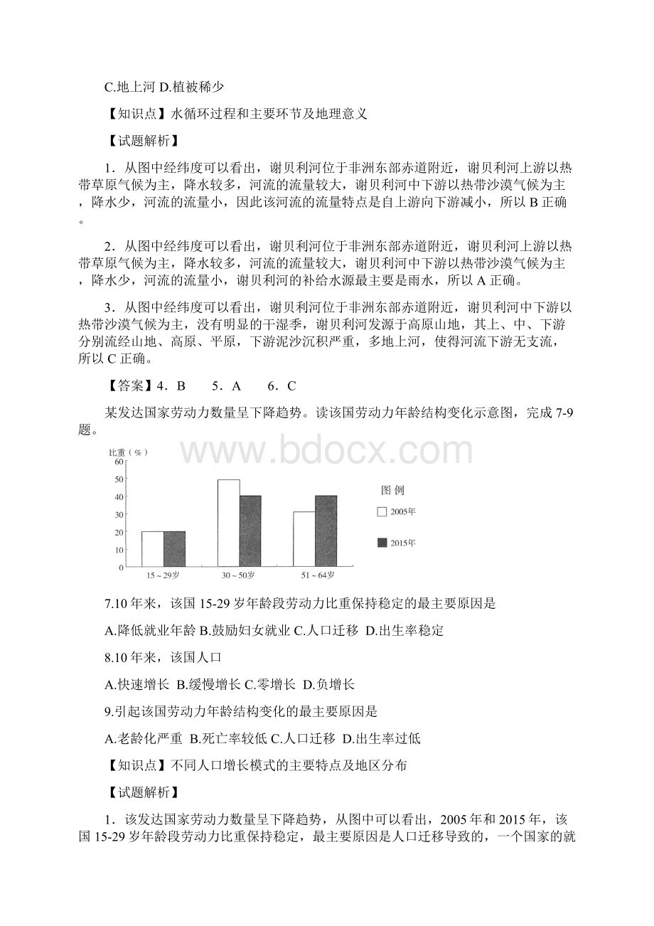 广东省广州市届高中毕业班综合测试二文综地理试题解析版汇总Word格式文档下载.docx_第3页