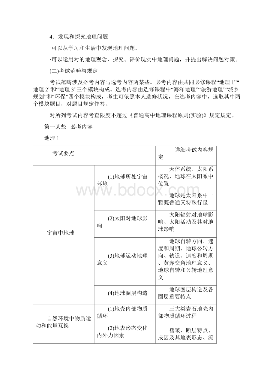 江苏省普通高中学业水平测试考试说明.docx_第3页