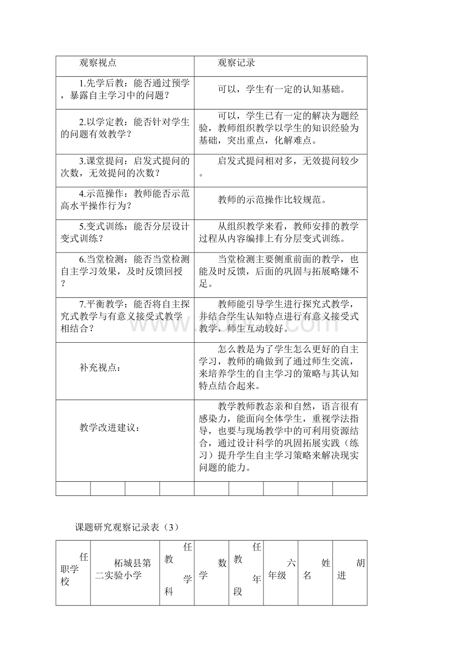 课题研究观察记录表.docx_第3页