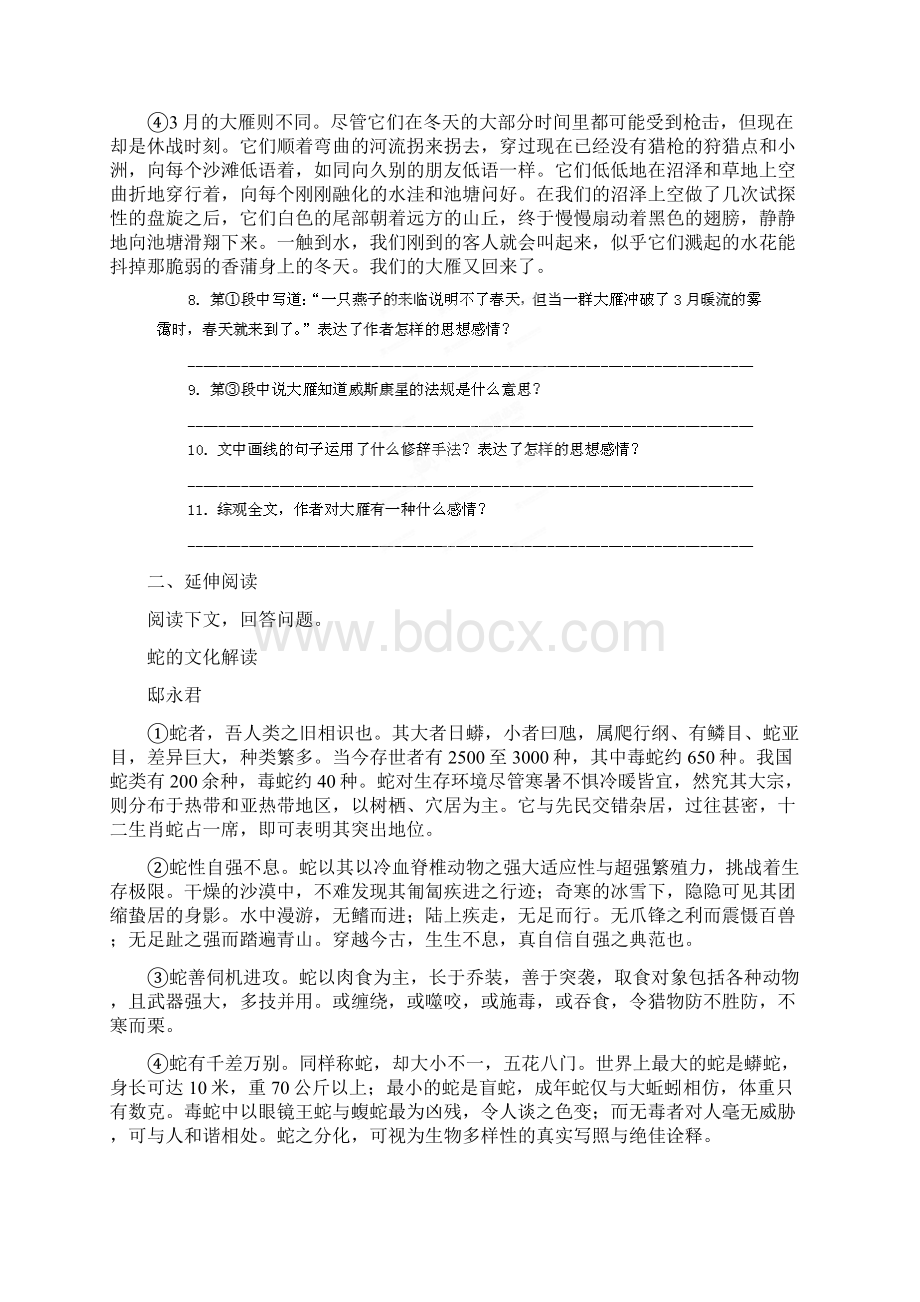 大雁归来同步检测文档格式.docx_第3页