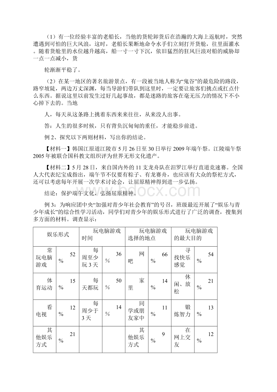 初中语文综合性学习类型及答题技巧文档格式.docx_第3页