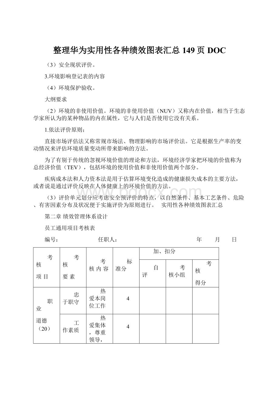 整理华为实用性各种绩效图表汇总149页DOC.docx