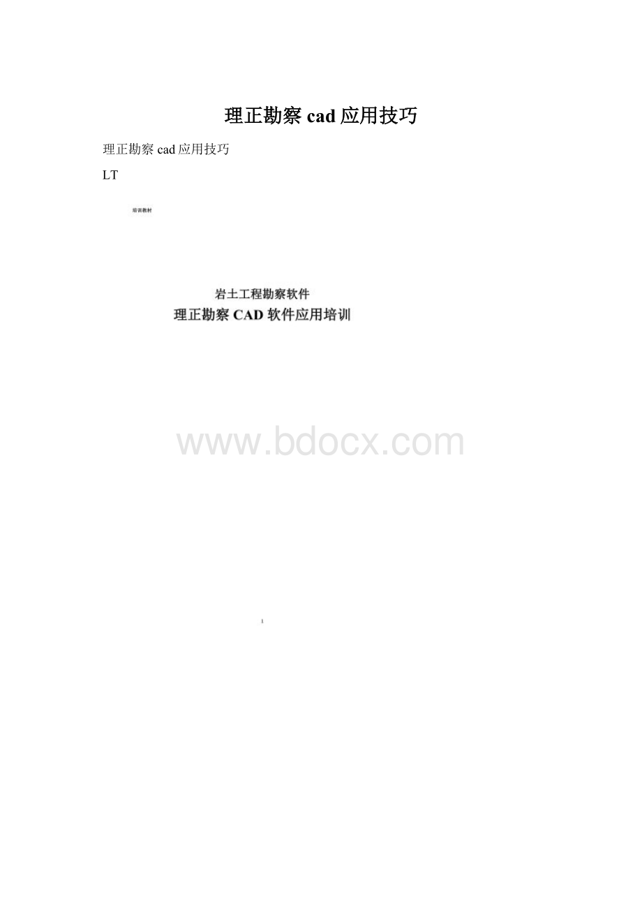 理正勘察cad应用技巧.docx