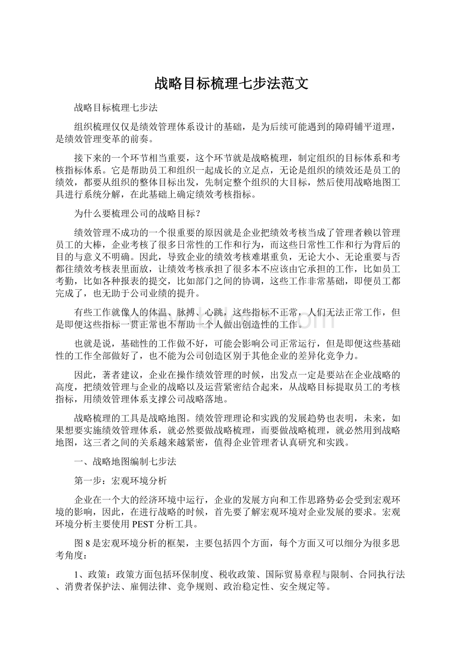 战略目标梳理七步法范文.docx_第1页