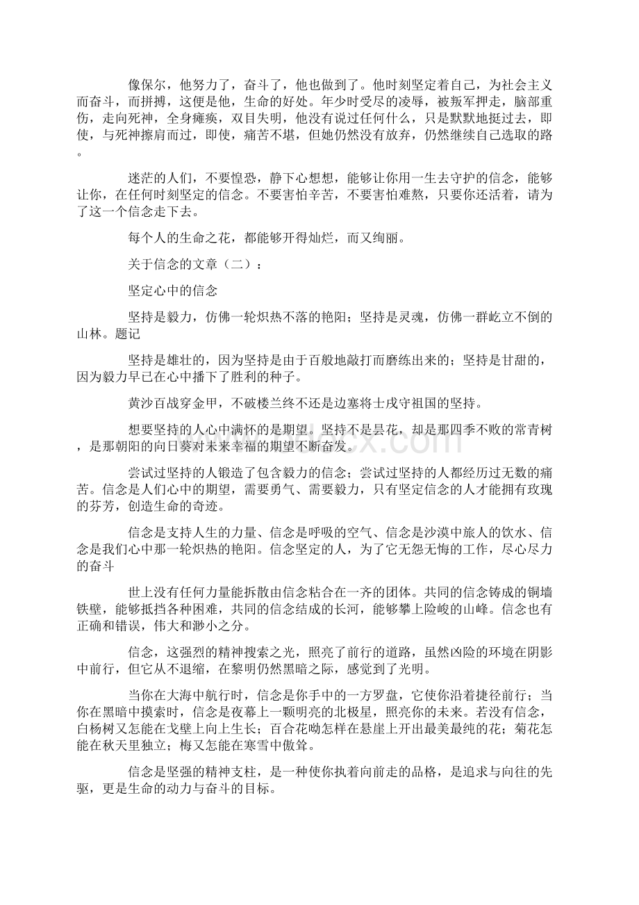 关于信念的文章精选20篇励志文章优秀版.docx_第2页