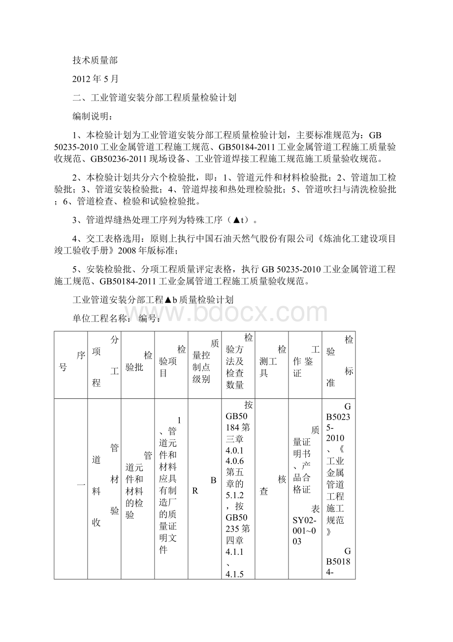 安装工程质量检验计划模式XXXX版.docx_第3页