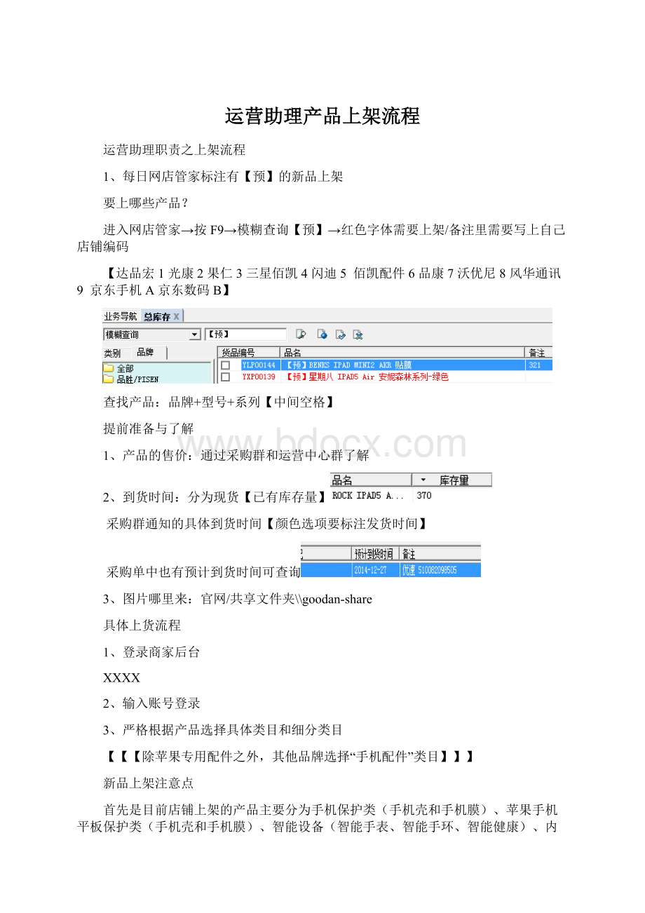 运营助理产品上架流程.docx