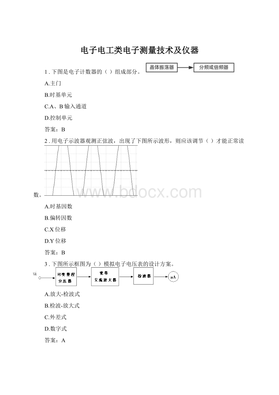 电子电工类电子测量技术及仪器.docx