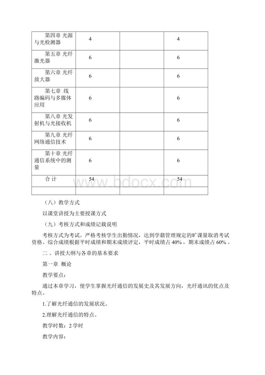 光波导与光纤通信课程教学大纲.docx_第2页