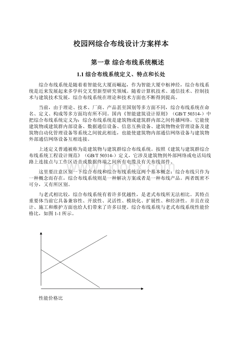 校园网综合布线设计方案样本Word格式文档下载.docx