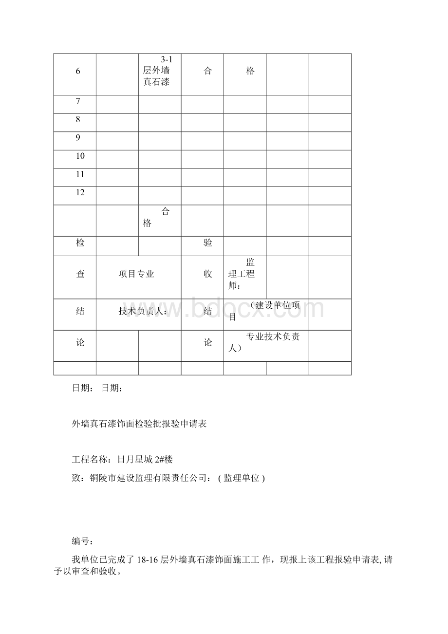 外墙真石漆饰面分项工程报验申请表.docx_第3页