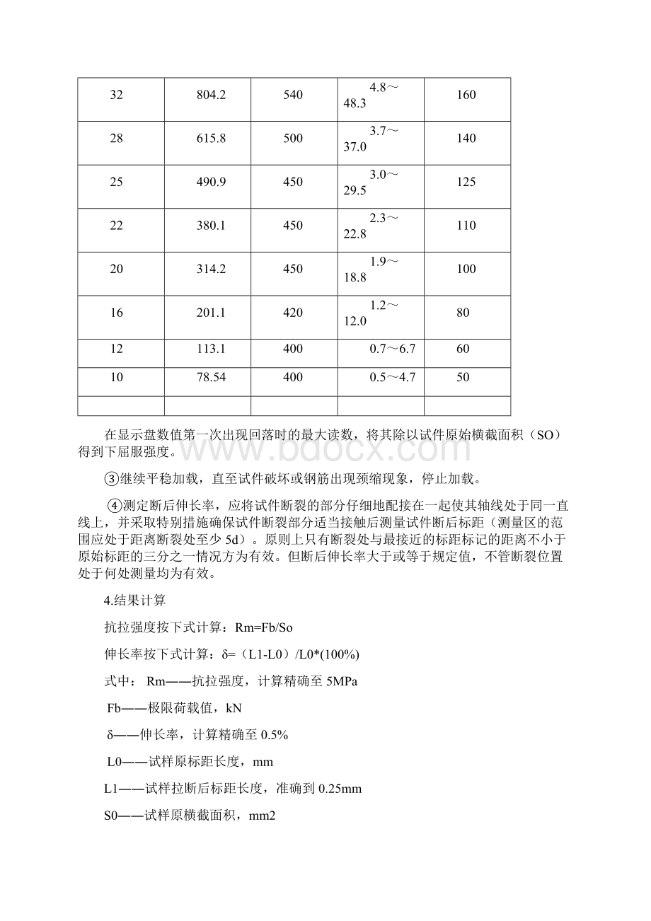 钢筋试验作业指导书讲诉Word文档格式.docx_第2页