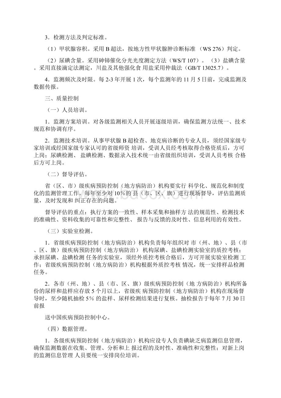 全国碘缺乏病监测方案word版版Word文档下载推荐.docx_第3页