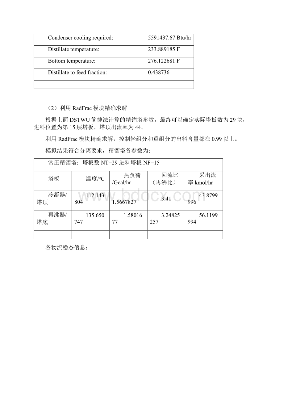 aspen认识实习大作业甲苯乙苯精馏分离.docx_第3页