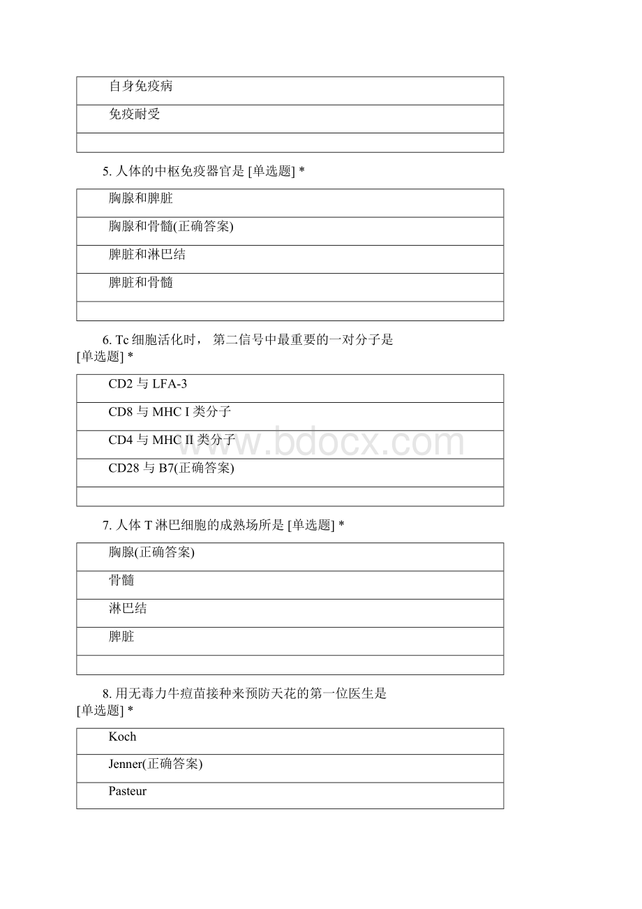 微生物免疫免疫学基础练习题.docx_第2页