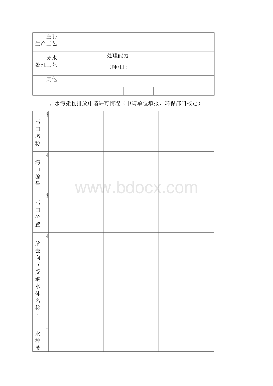 申请排污许可证填表附件Word文档格式.docx_第2页