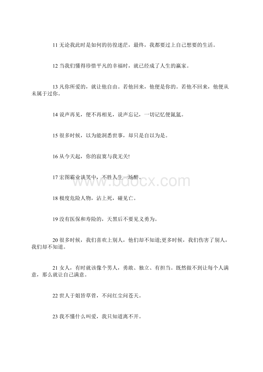 小说唯美经典语录大全Word文档下载推荐.docx_第2页