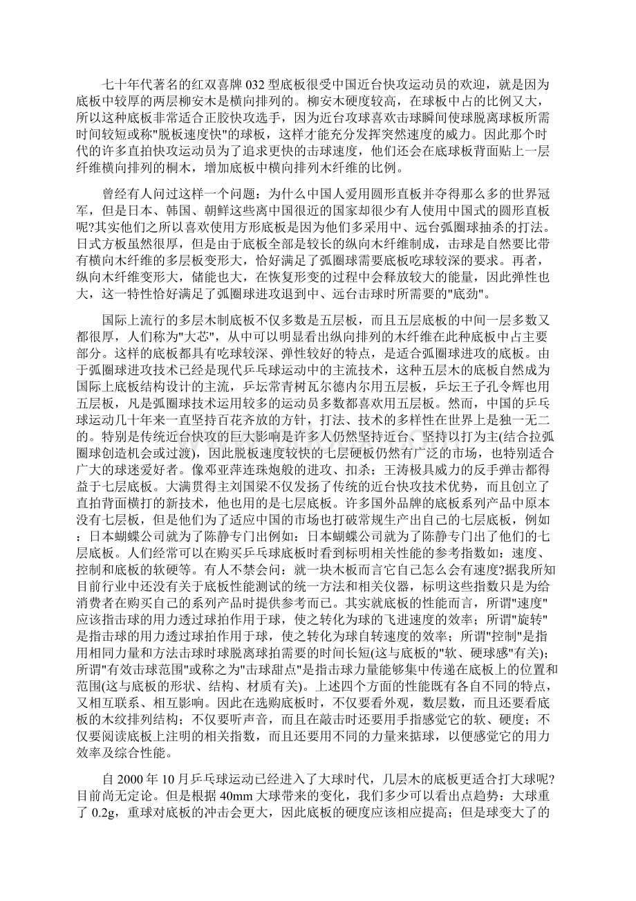 大满贯纯技术打法个人认为比较有用的器材帖 底板篇共19页word资料.docx_第2页