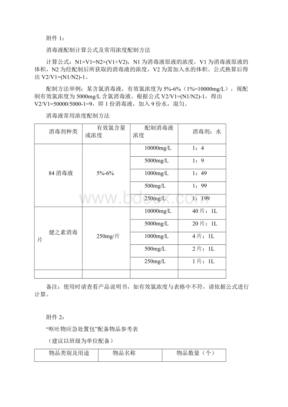 北京昌平区学校和托幼机构传染病疫情消毒技术方案.docx_第3页