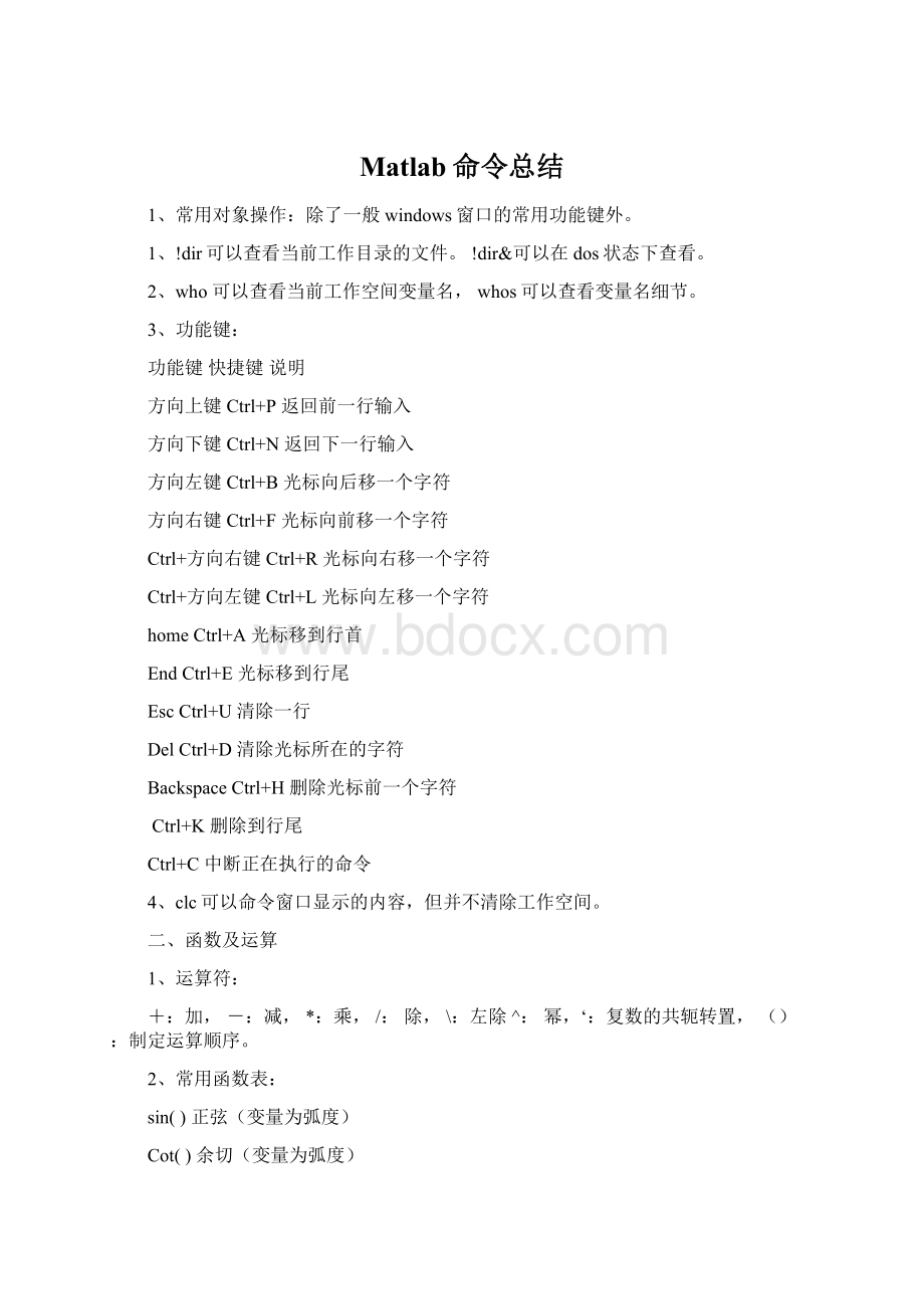 Matlab命令总结文档格式.docx_第1页