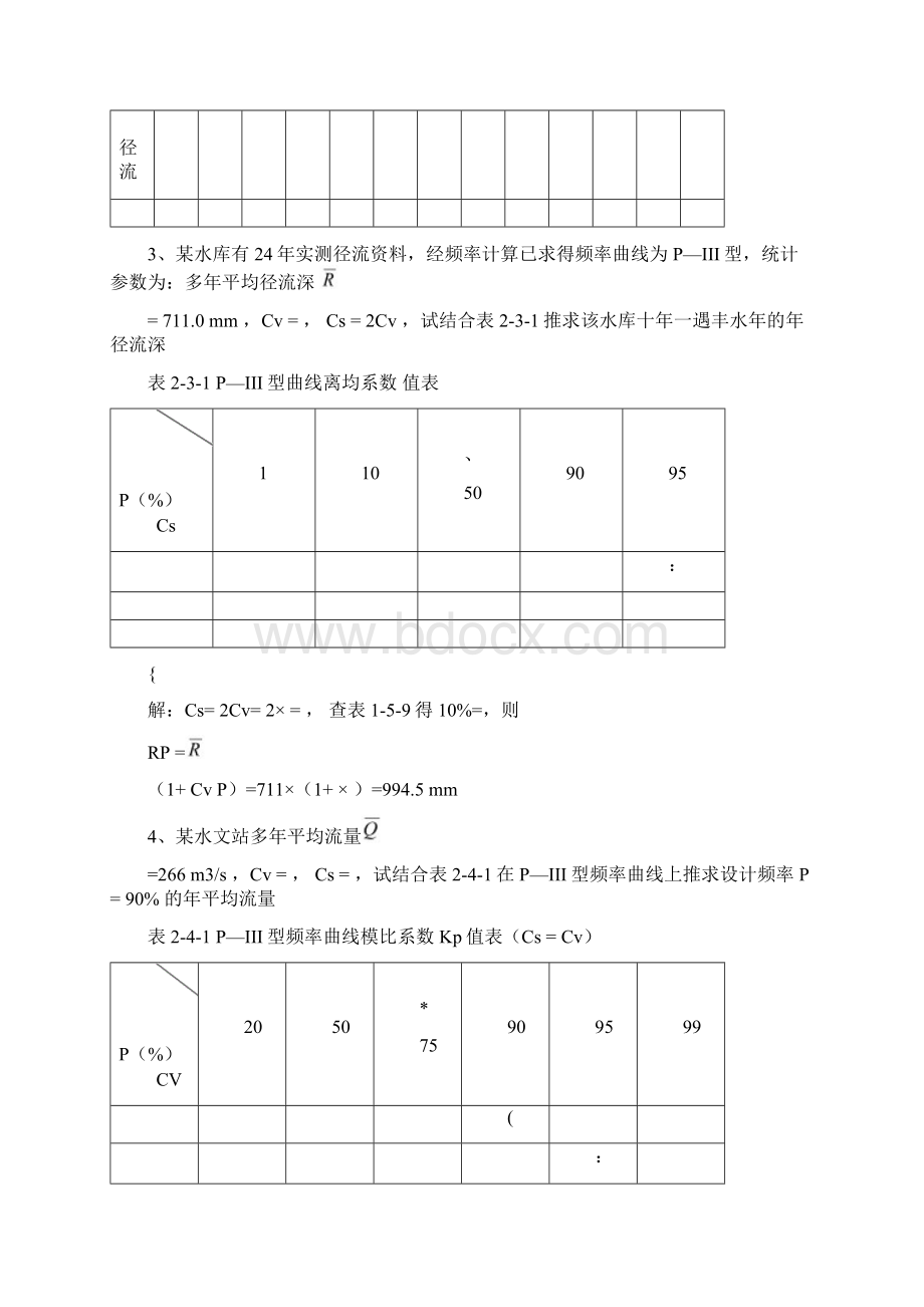 《水文水利计算》习题集.docx_第3页