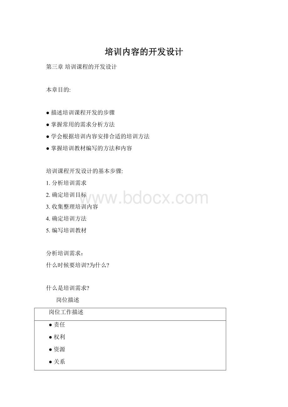 培训内容的开发设计.docx