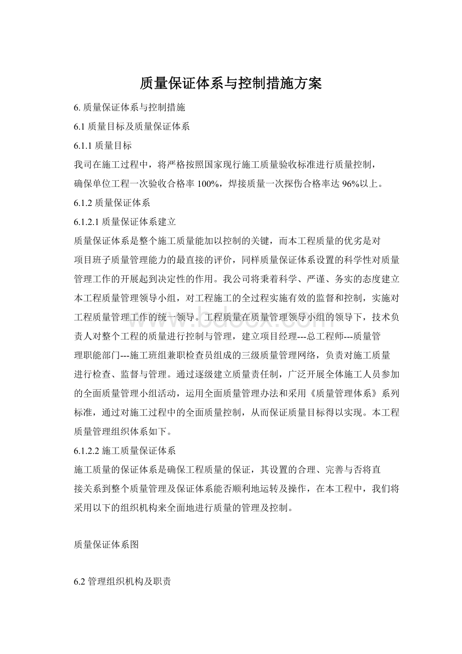 质量保证体系与控制措施方案.docx_第1页