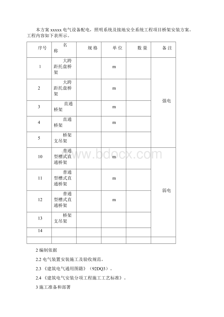 电缆桥架安装施工方案Word格式.docx_第2页