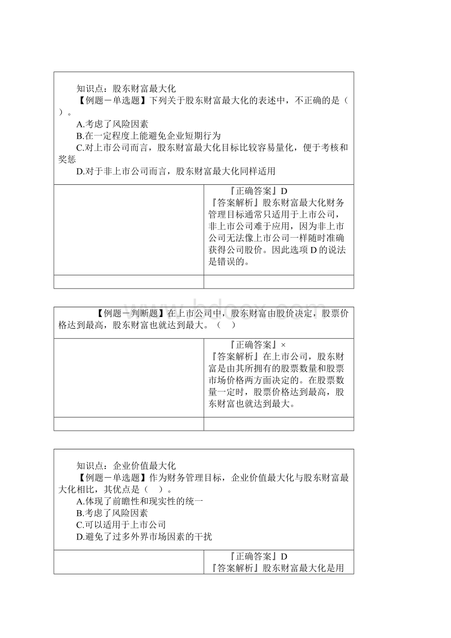 中级会计职称《财务管理》第一阶段小结.docx_第3页