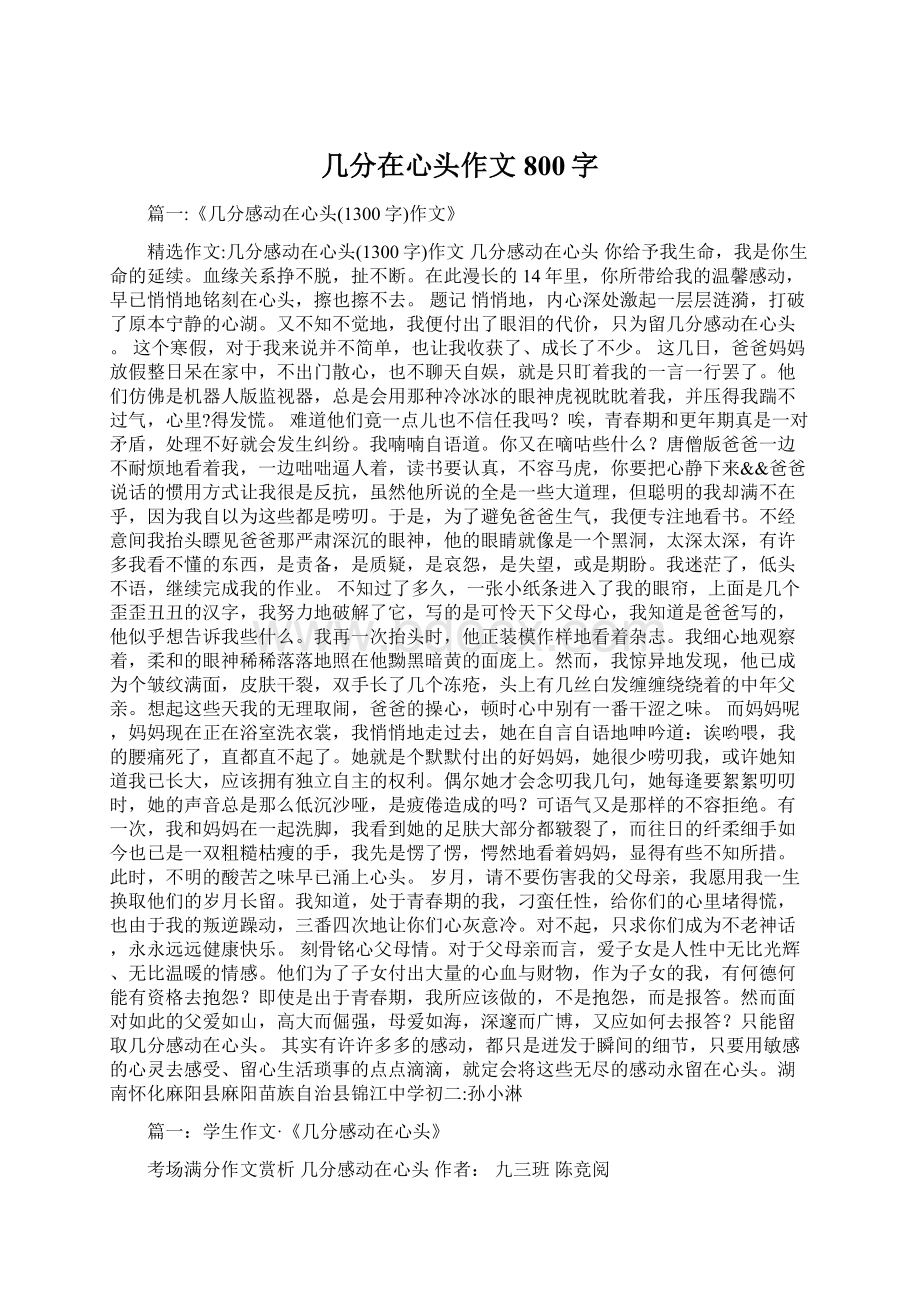 几分在心头作文800字Word文档下载推荐.docx