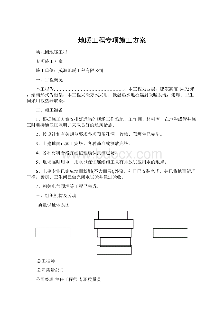 地暖工程专项施工方案.docx