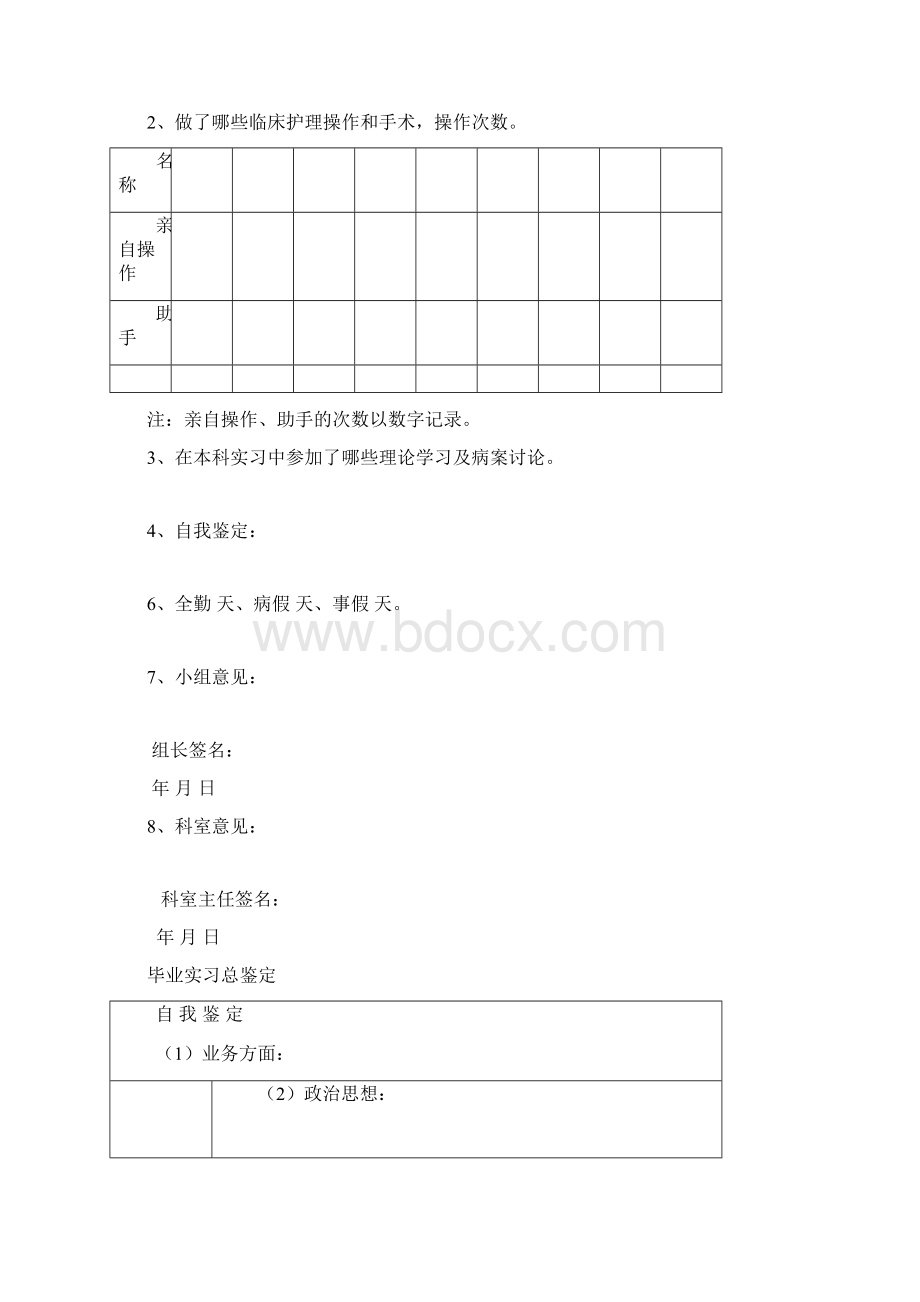 护理学专业鉴定表.docx_第3页